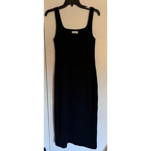 Babaton Contour Squareneck Midi Dress in Black Size M - Picture 9 of 10